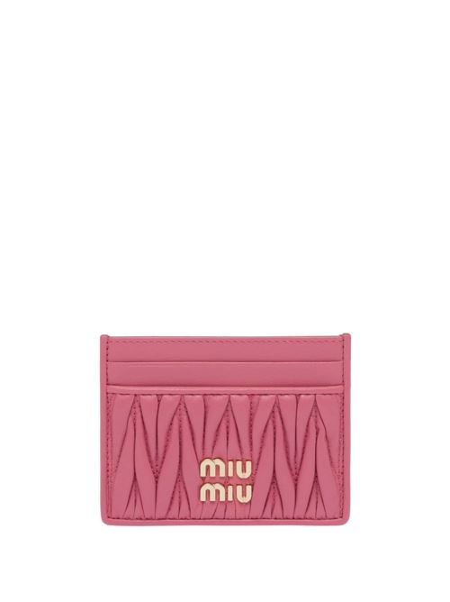 Matelassé nappa-leather card holder Miu Miu | 5MC076V-OOO2FPPF0638